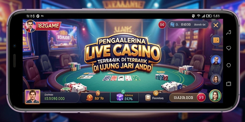 Tampilan menarik dari gameplay Live Casino di 182GAME.