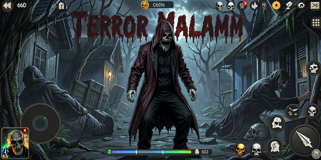 Tampilan gameplay 66D yang menyeramkan dan penuh ketegangan.
