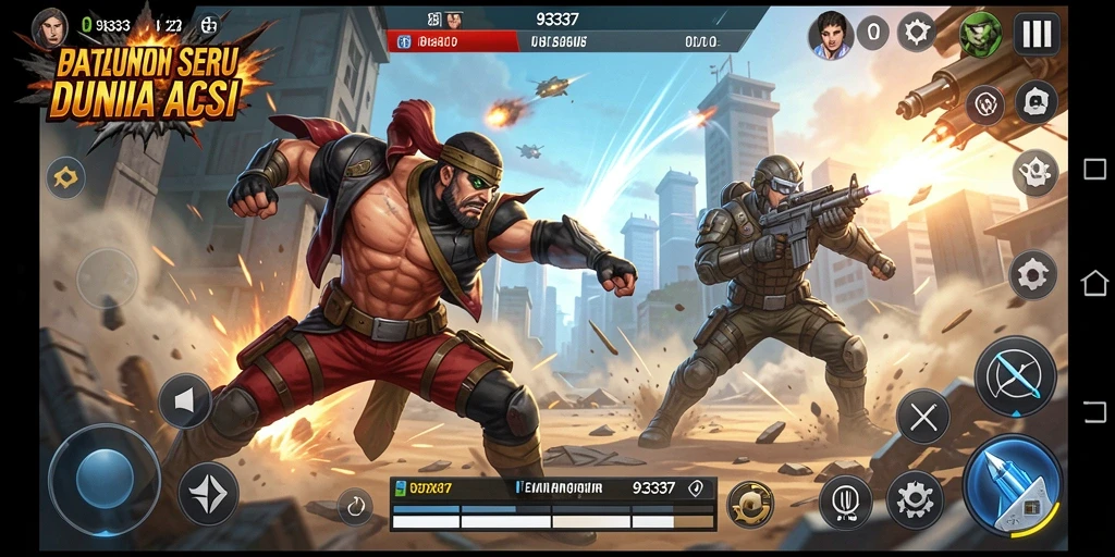 Tangkapan layar gameplay 93337 yang seru dan mendebarkan.