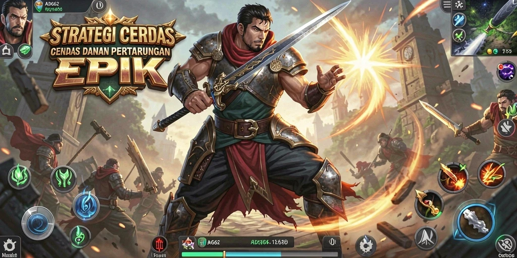 Tampilan gameplay seru dari ADG62 dengan taktik strategis yang mendalam.