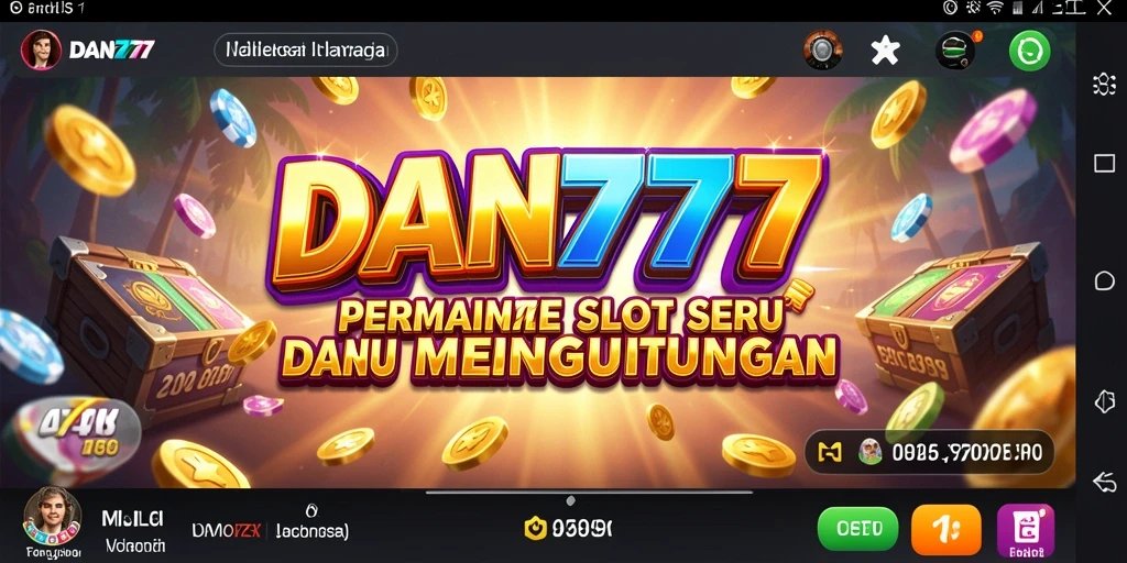 Screenshot gameplay slot seru dari DAN777 yang menampilkan putaran menang.
