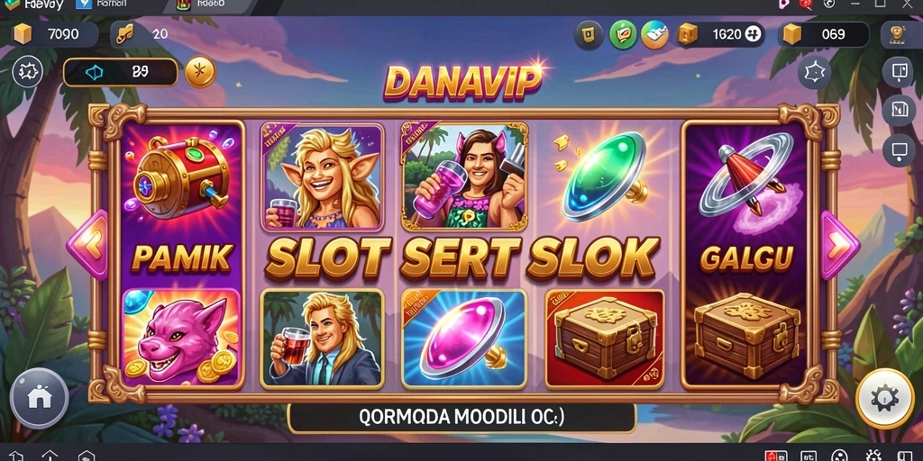 Tampilan gameplay menarik DANAVIP dengan berbagai pilihan slot.