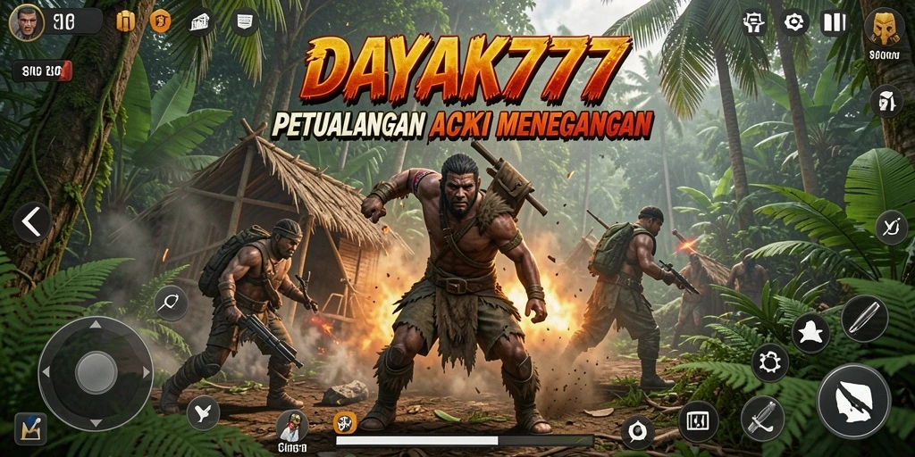 Tampilan menegangkan dari pertempuran di <strong>DAYAK777</strong>.