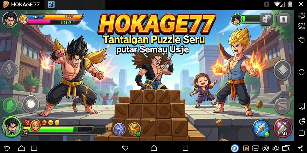 Tampilan gameplay HOKAGE77 yang menantang dan menarik.
