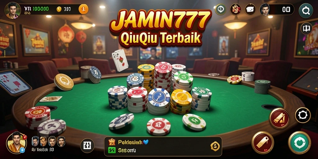 Screenshot gameplay JAMIN777 yang menunjukkan serunya bermain QiuQiu.