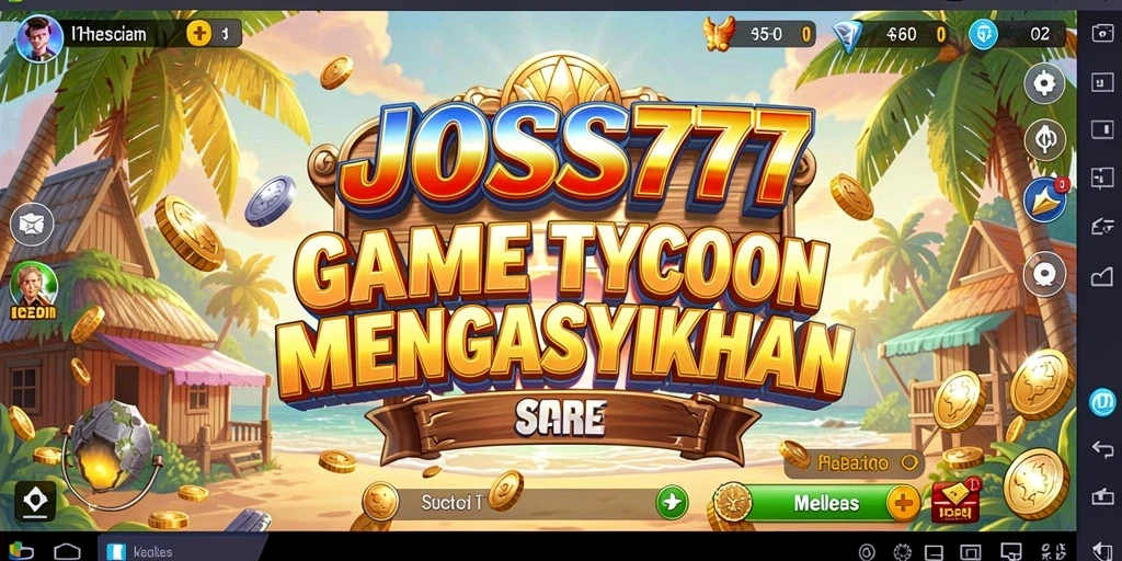 Tampilan gameplay JOSS777 yang menarik dan penuh warna.