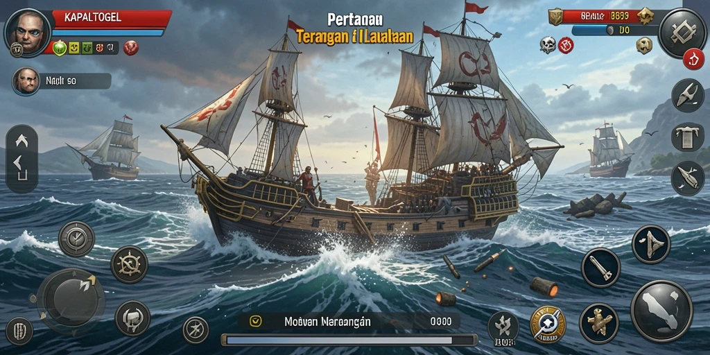 Gambaran gameplay seru KAPALTOGEL di arena pertempuran.