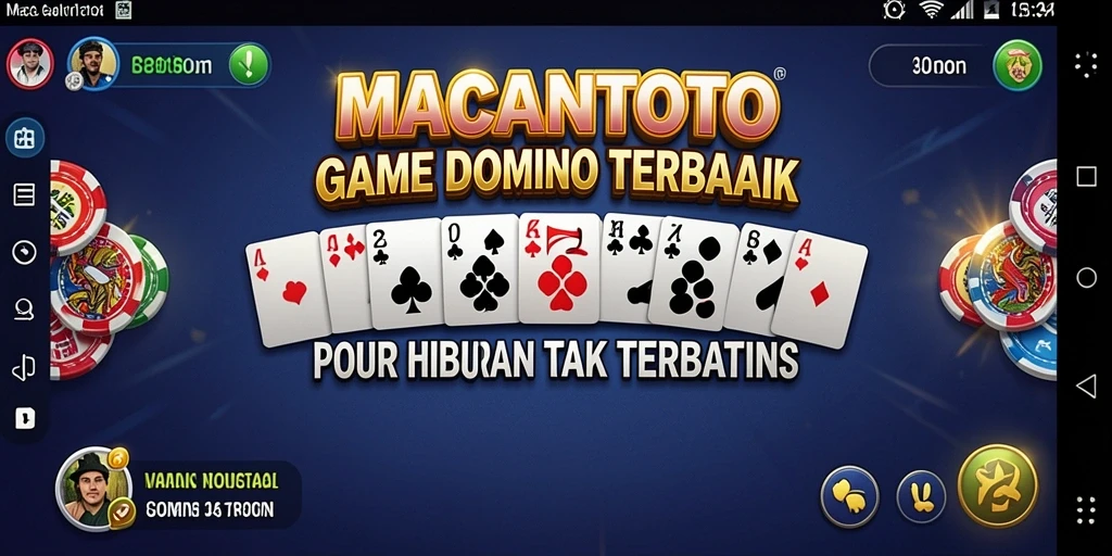 Screenshot gameplay MACANTOTO yang menampilkan aksi seru permainan domino.