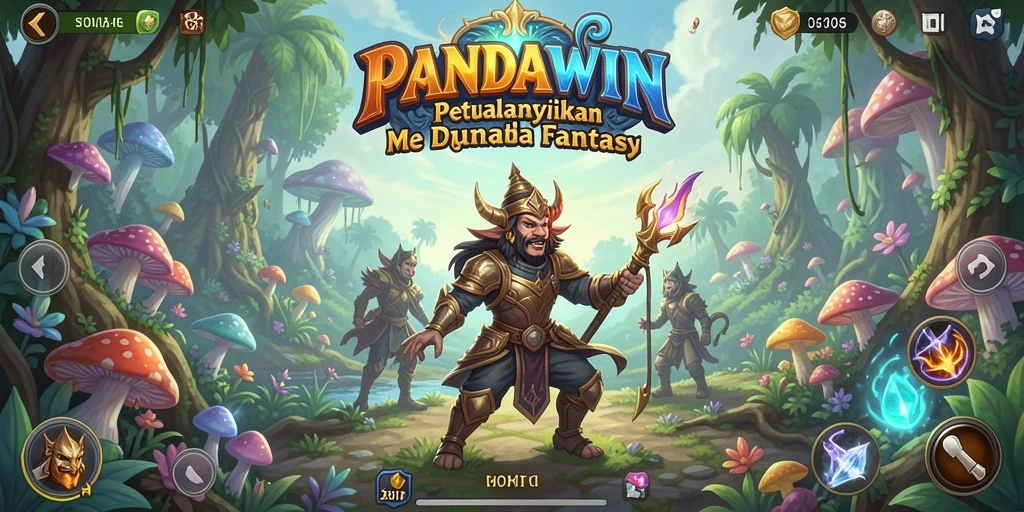 Screenshot gameplay PANDAWIN yang menampilkan aksi petualangan.