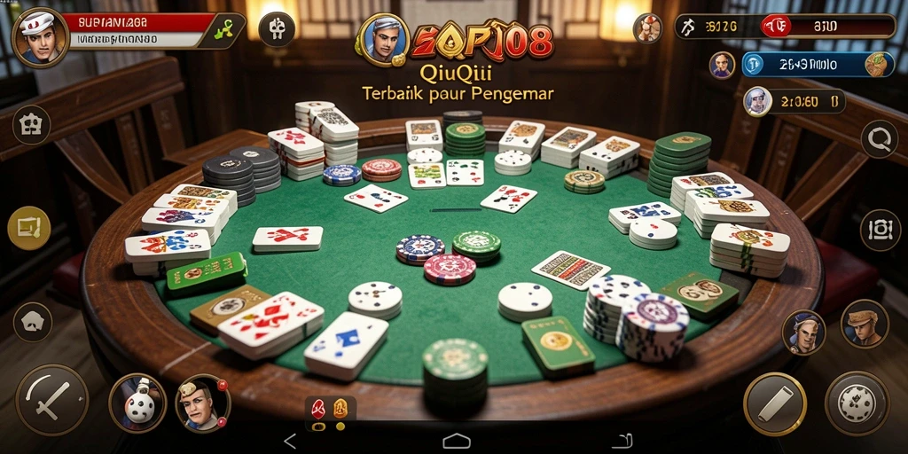 Screenshot gameplay QiuQiu SIAP108 yang mendebarkan.