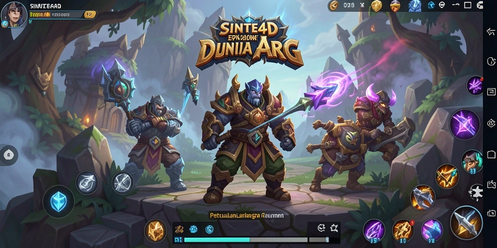 Gameplay epik dari SINTE4D dengan pertarungan dinamis.