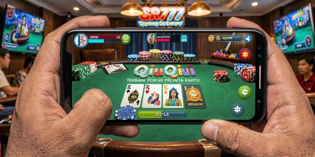 Tampilan gameplay menegangkan saat bermain QiuQiu di SR777.